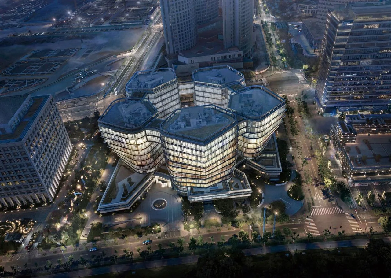 BIM Architecture | Shanghai Junkang Financial Plaza/Architectural Landscape Design