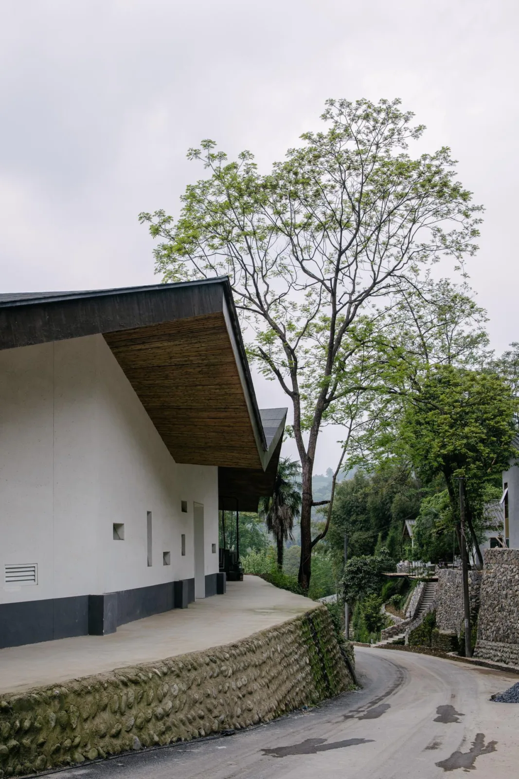 BIM Architecture | Building a Shared Factory/Time Space Building with Peaks on an Abandoned Chicken Shed on a Half Cliff