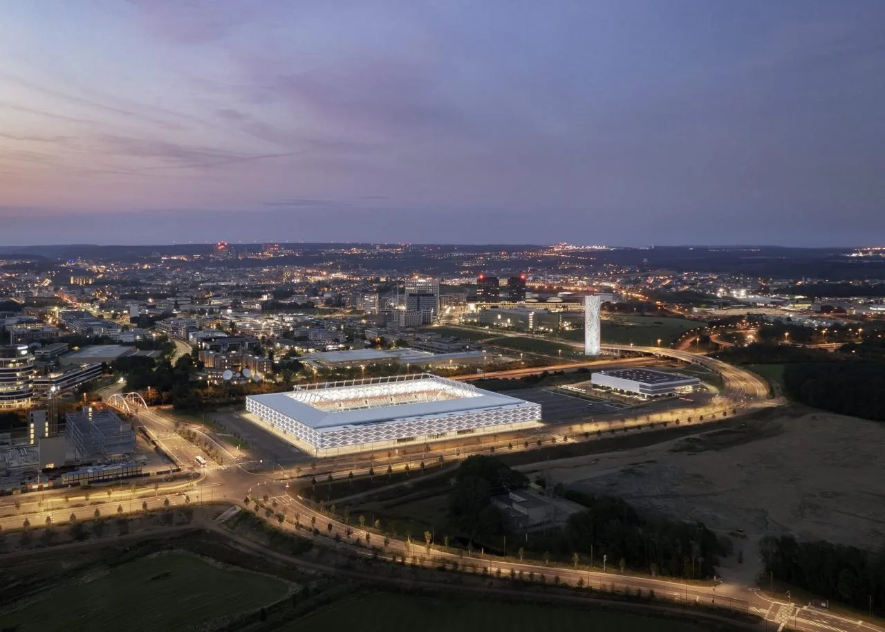 BIM Architecture | Luxembourg Football and Rugby Stadium/GMP Architects