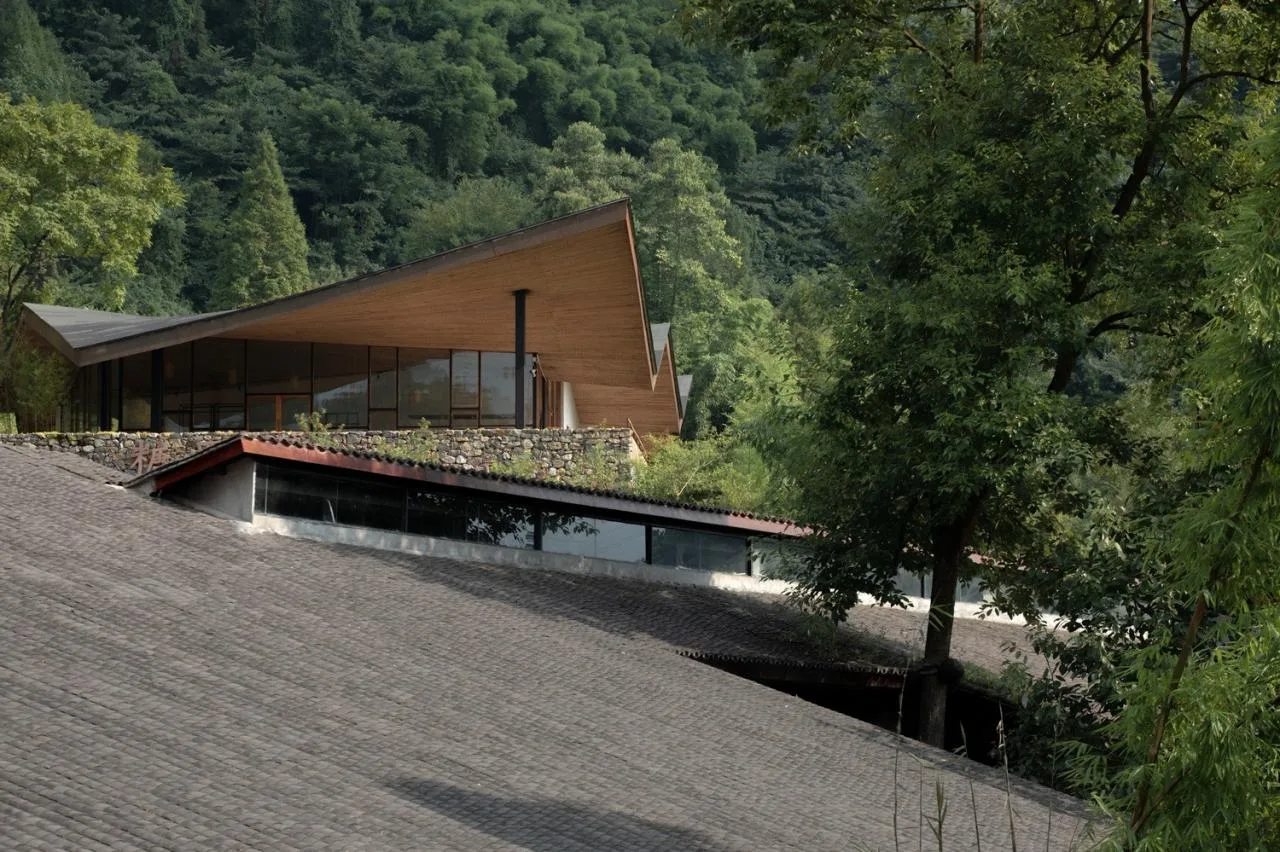 BIM Architecture | Building a Shared Factory/Time Space Building with Peaks on an Abandoned Chicken Shed on a Half Cliff