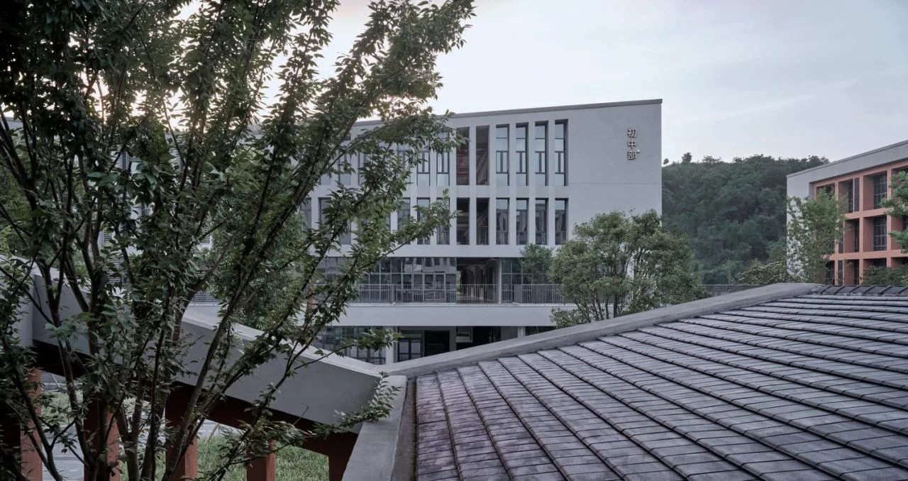 BIM Architecture | Asking Under the Tree, Building Gardens in the Mountains - Yueqing Jingshan Public School/Zhejiang University Architectural Design and Research Institute Co., Ltd