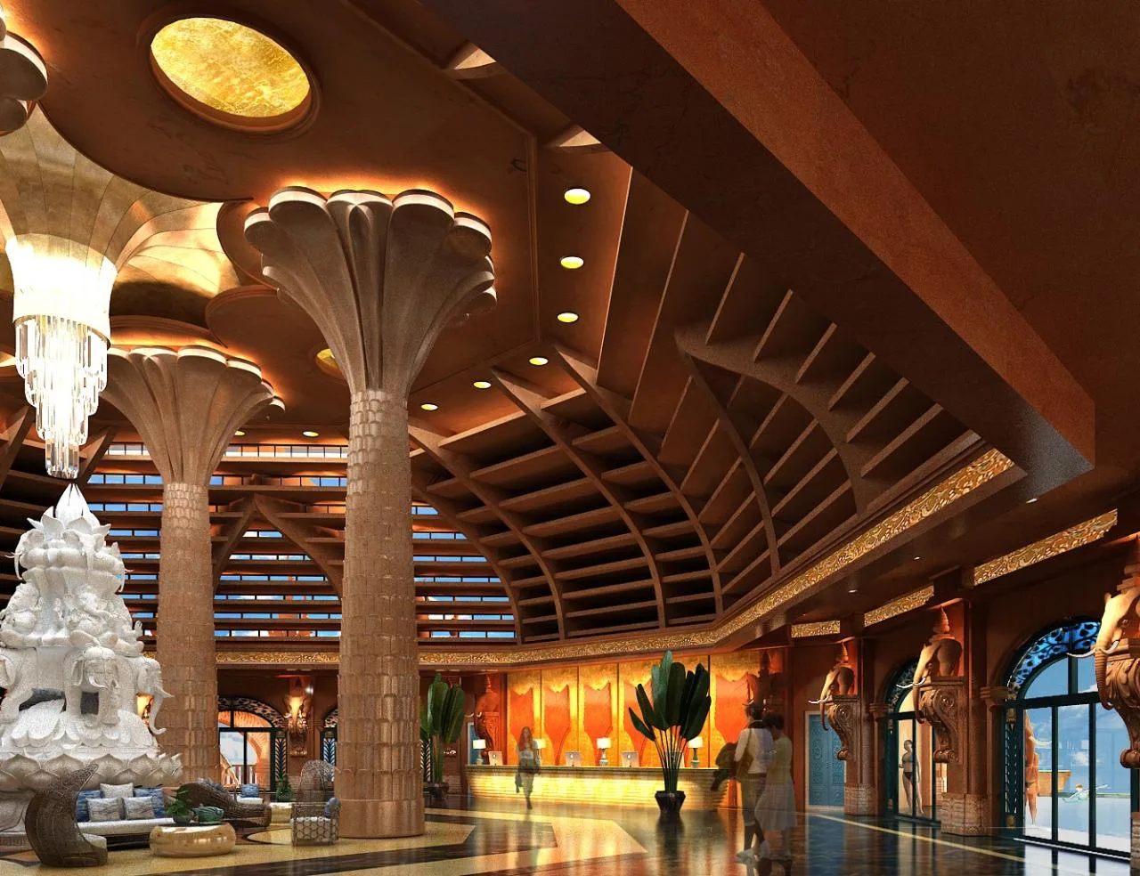 BIM Architecture | 'Flowers in the Rainforest': Xishuangbanna Jinglan International Conference Resort Hotel/Gangya Architecture+Local Practice (Guangzhou)
