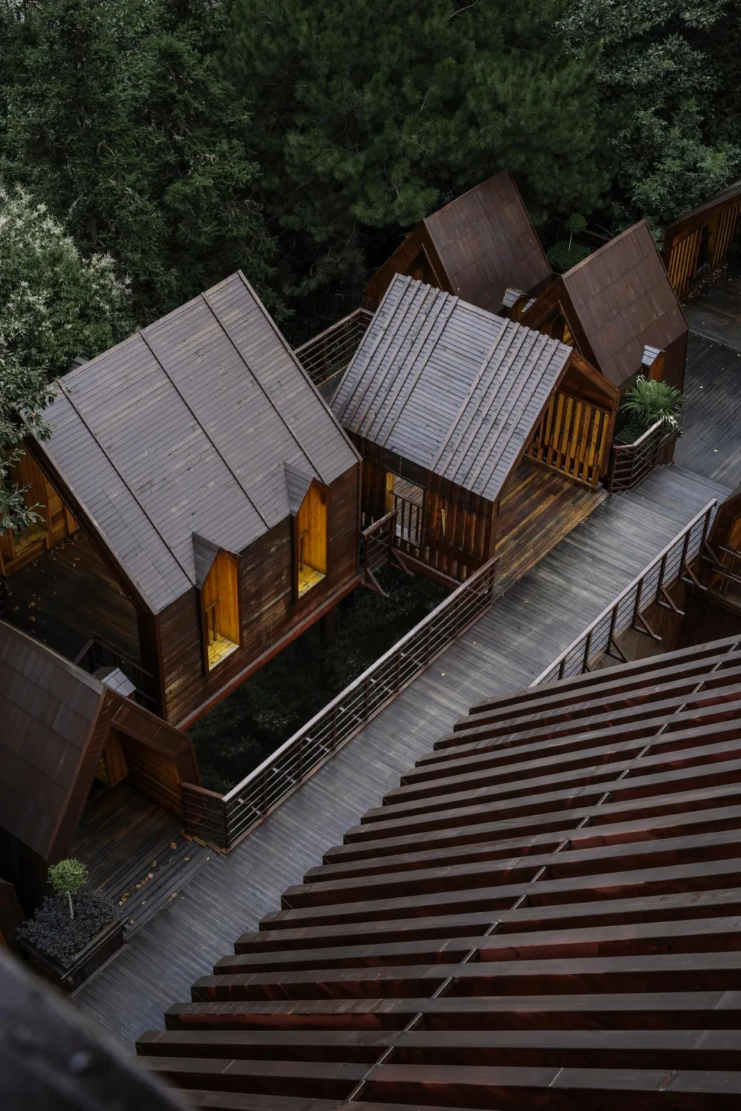 BIM Architecture | Wooden Town: Island, Jungle, Small Wooden House, Jiujiang/Pingjie Design