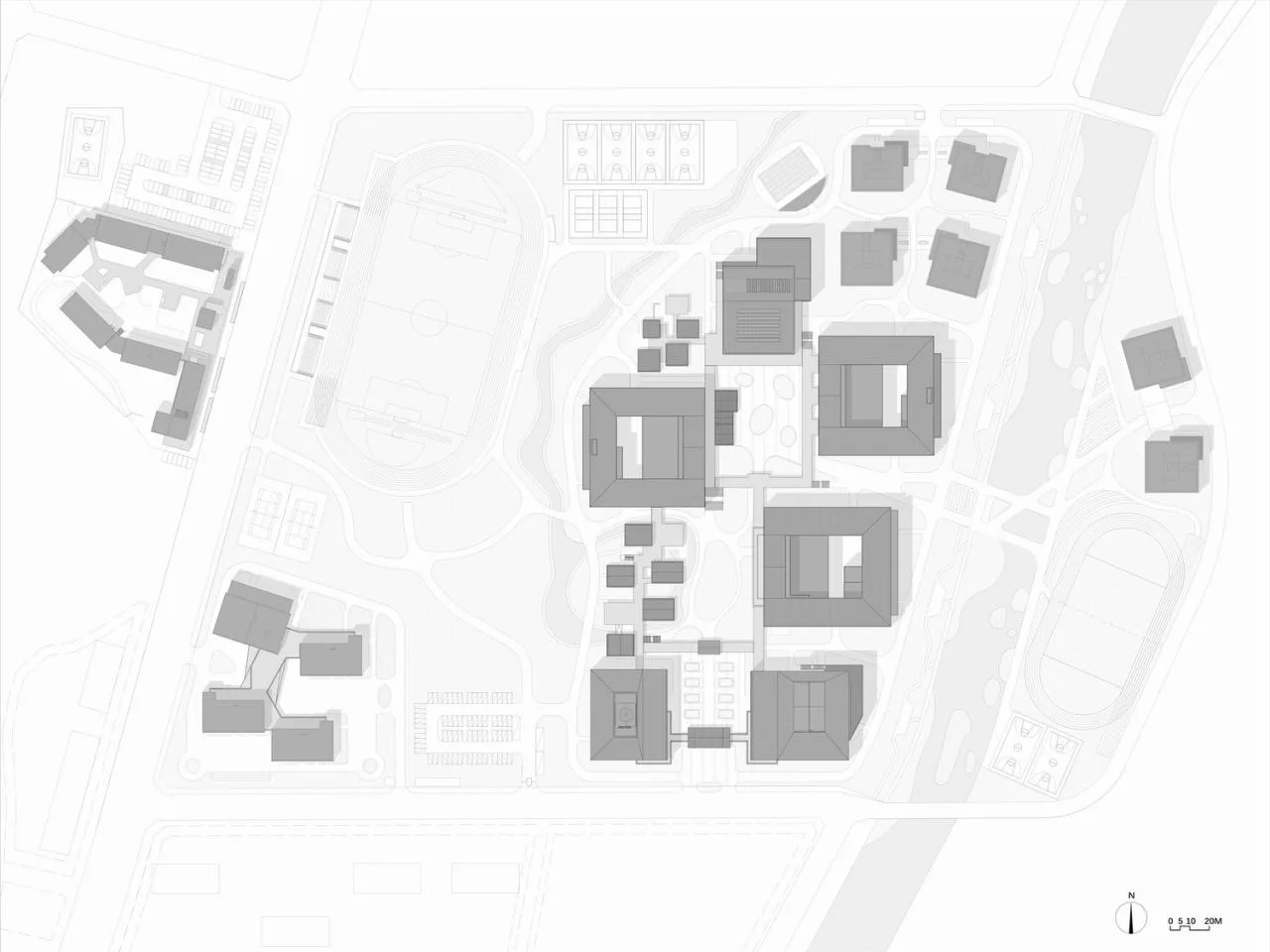 BIM Architecture | Asking Under the Tree, Building Gardens in the Mountains - Yueqing Jingshan Public School/Zhejiang University Architectural Design and Research Institute Co., Ltd