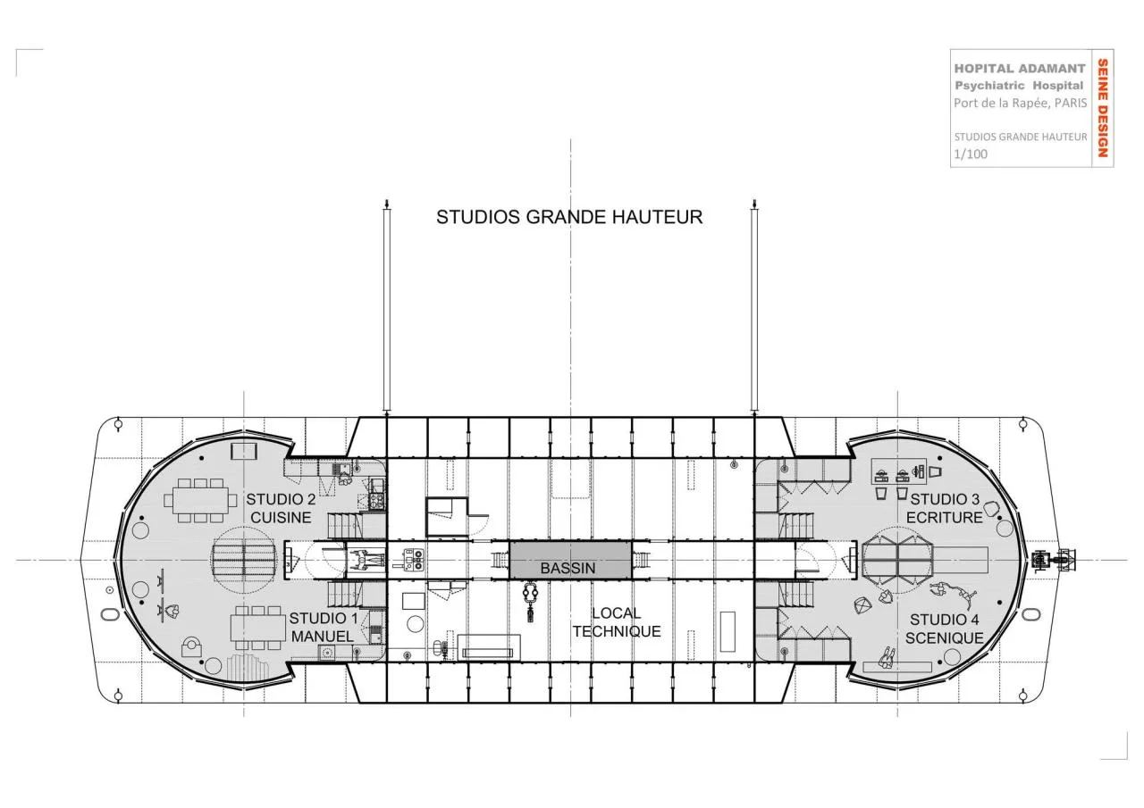 BIM Architecture | Adamant/Seine Design at Paris Mental Hospital