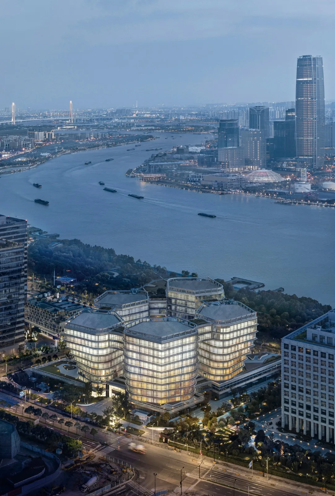 BIM Architecture | Shanghai Junkang Financial Plaza/Architectural Landscape Design