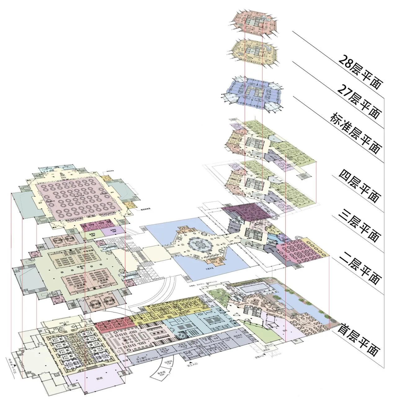 BIM Architecture | 'Flowers in the Rainforest': Xishuangbanna Jinglan International Conference Resort Hotel/Gangya Architecture+Local Practice (Guangzhou)