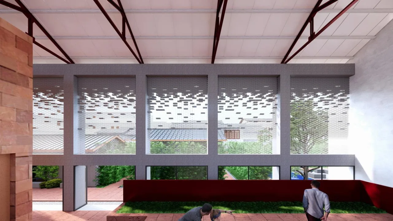 BIM Architecture | Rooted in! Growth! ——Pingle Ancient Town Theater Renovation/Thick Stone Design in Qionglai City
