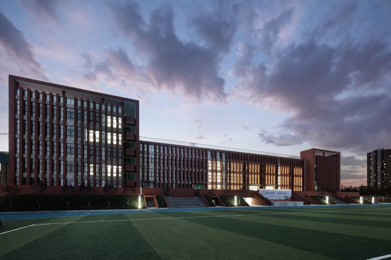 BIM Architecture | 'Harmony' and 'Harmony' Hall, Hall and Court: Architectural Design of Xi'an Aerospace City No.1 Middle School/Architectural Design and Research Institute of Xi'an University of Architecture and Technology