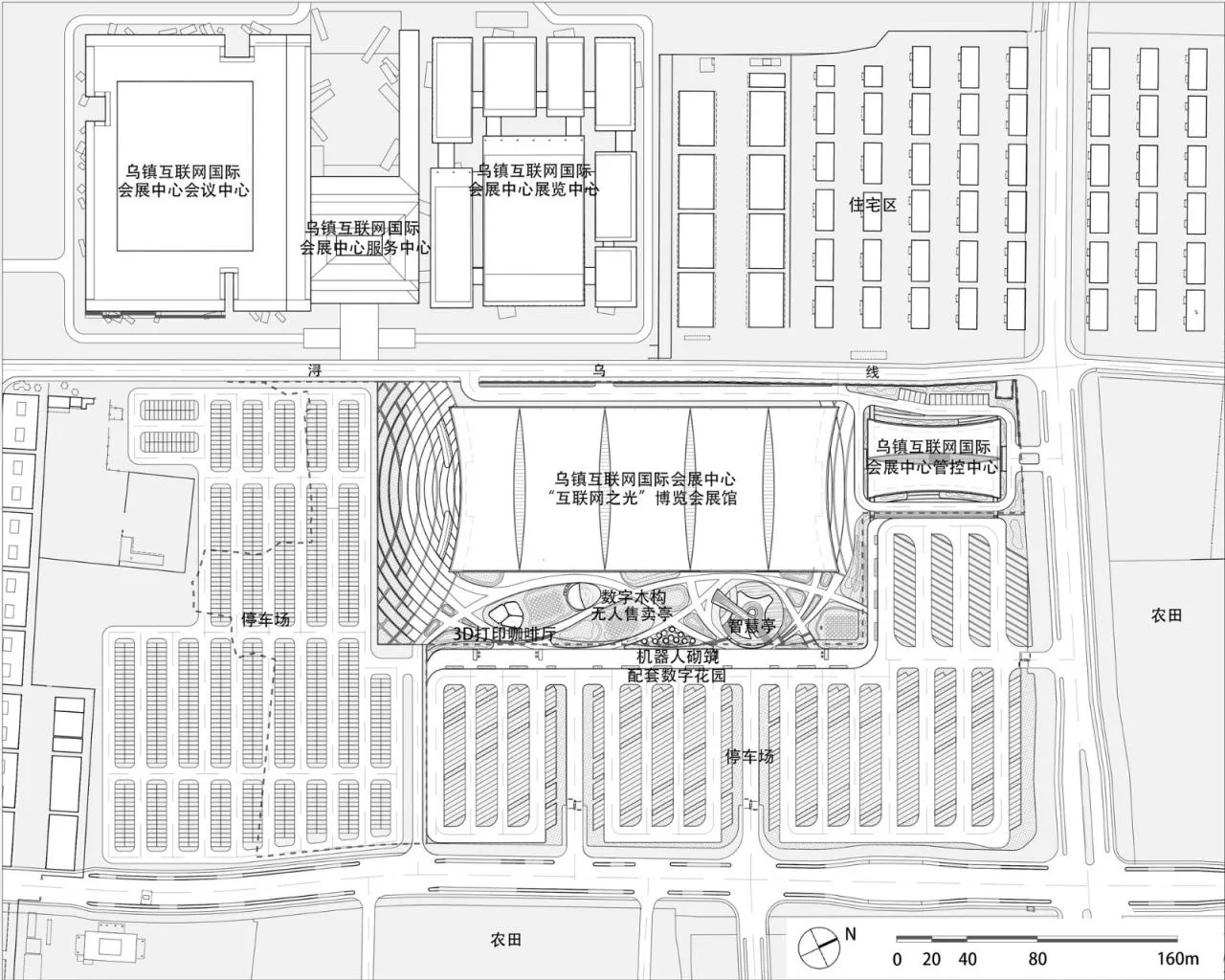 BIM Architecture | Wuzhen 'Light of the Internet' Expo Center/Chuangmeng International+Yizao Technology