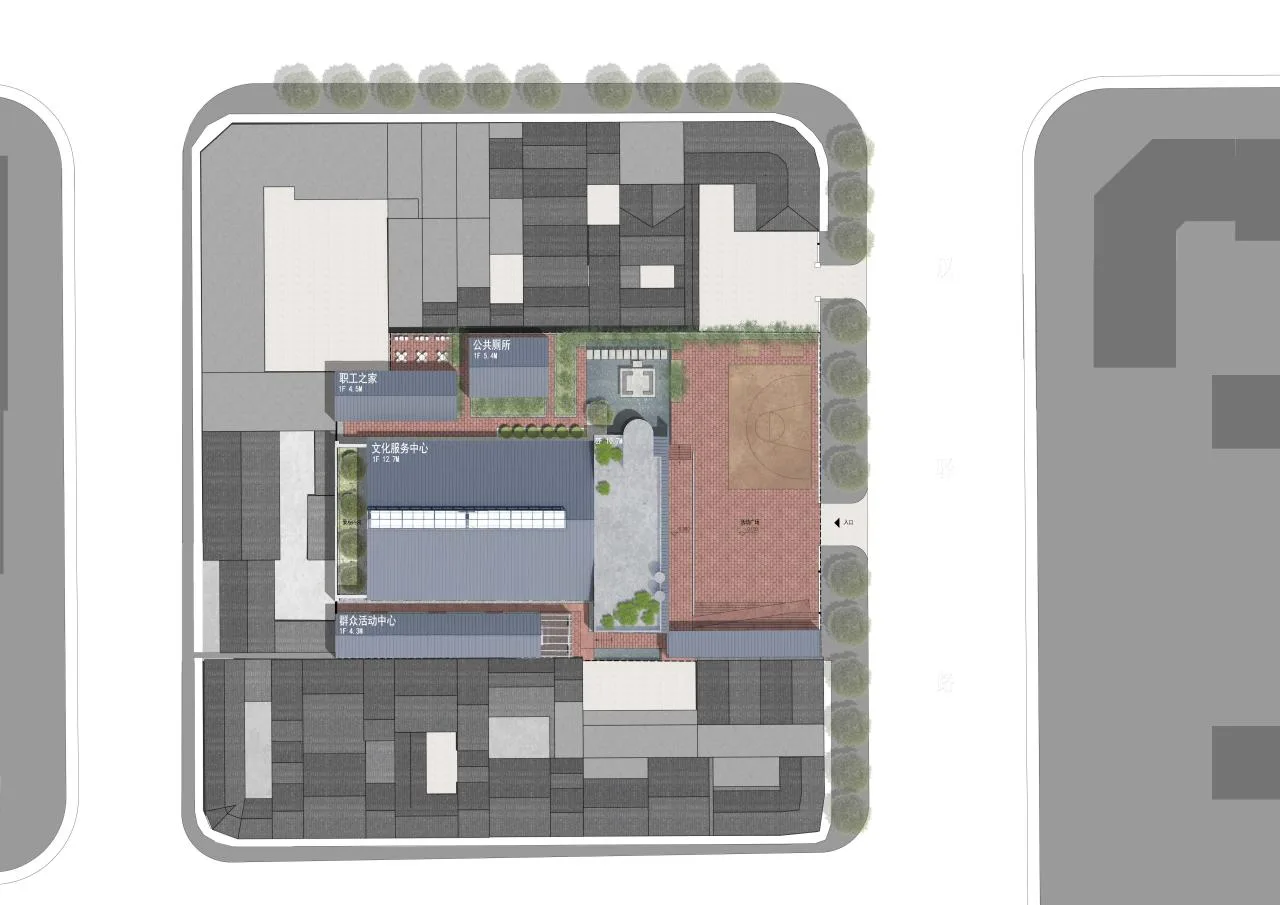 BIM Architecture | Rooted in! Growth! ——Pingle Ancient Town Theater Renovation/Thick Stone Design in Qionglai City