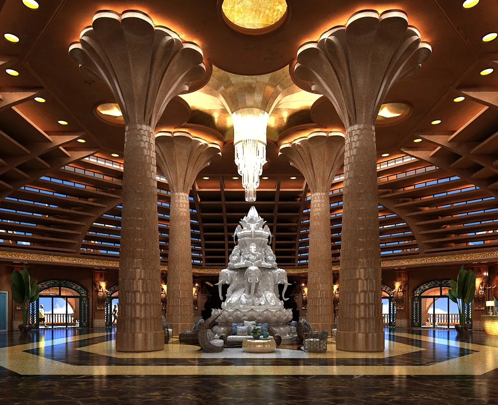 BIM Architecture | 'Flowers in the Rainforest': Xishuangbanna Jinglan International Conference Resort Hotel/Gangya Architecture+Local Practice (Guangzhou)