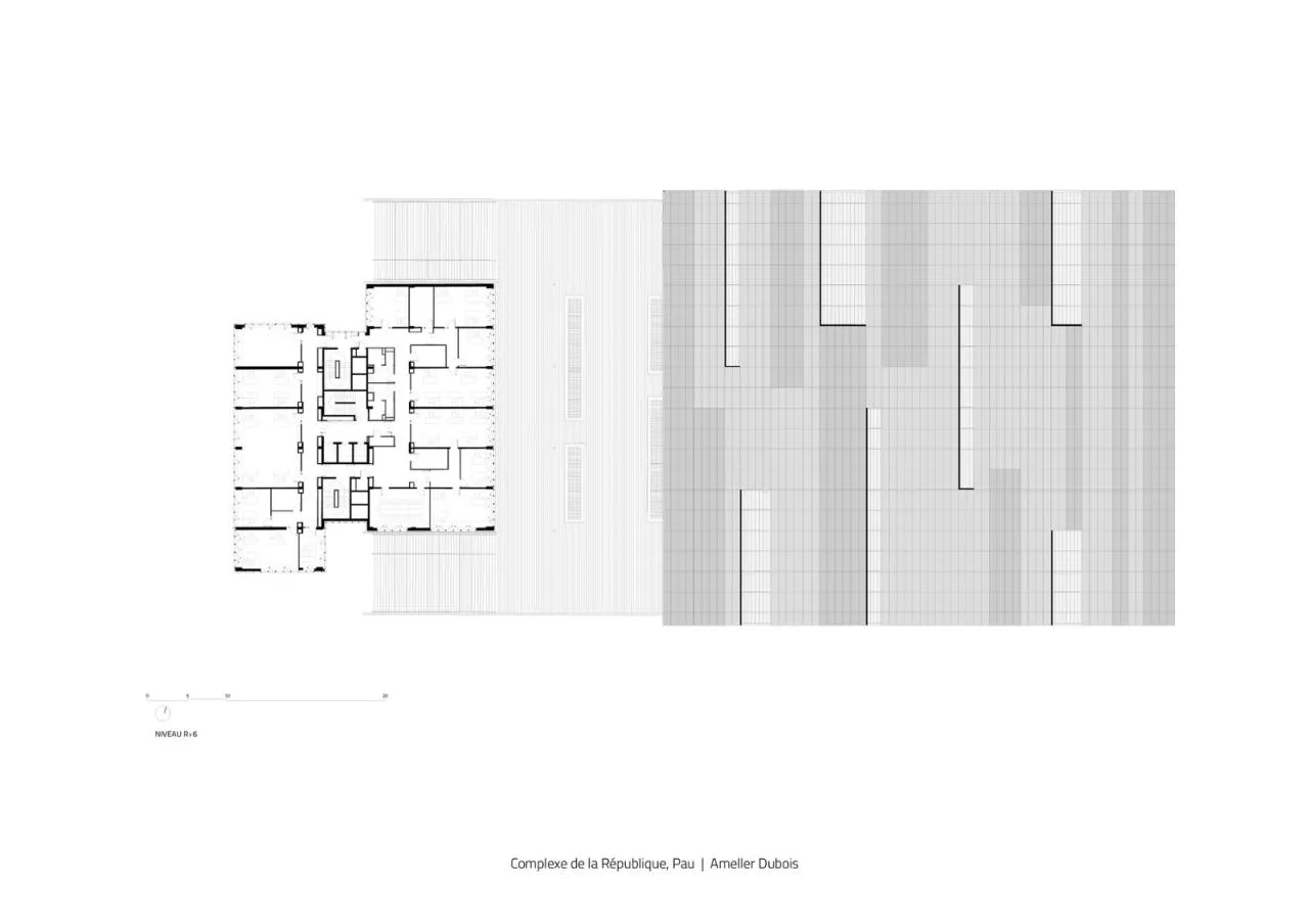 BIM Architecture | Black and White Coverage, Republic of Pau Complex/Ameller Dubois, France