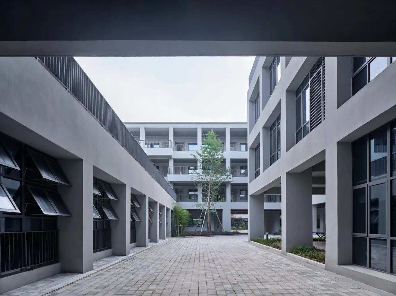 BIM Architecture | Asking Under the Tree, Building Gardens in the Mountains - Yueqing Jingshan Public School/Zhejiang University Architectural Design and Research Institute Co., Ltd