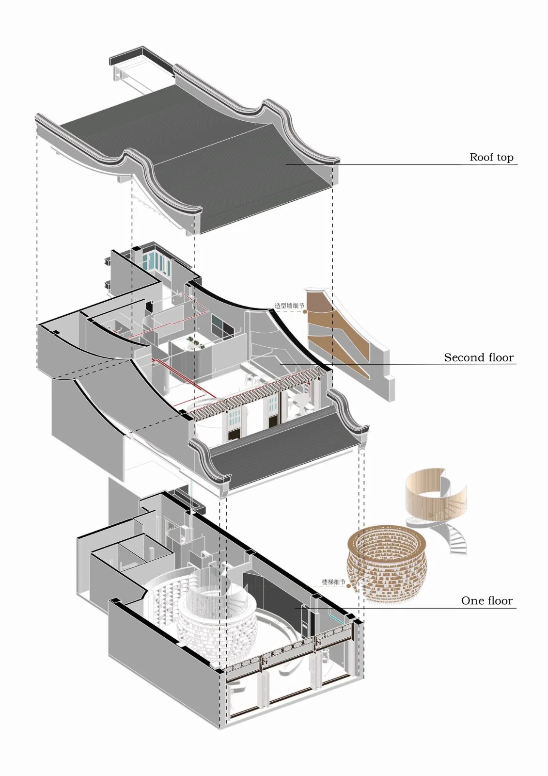 BIM Architecture | Symbiosis of the Times: 'Modern White'/Balanced Space Design in the Historical and Ancient Houses of Zhuzifang