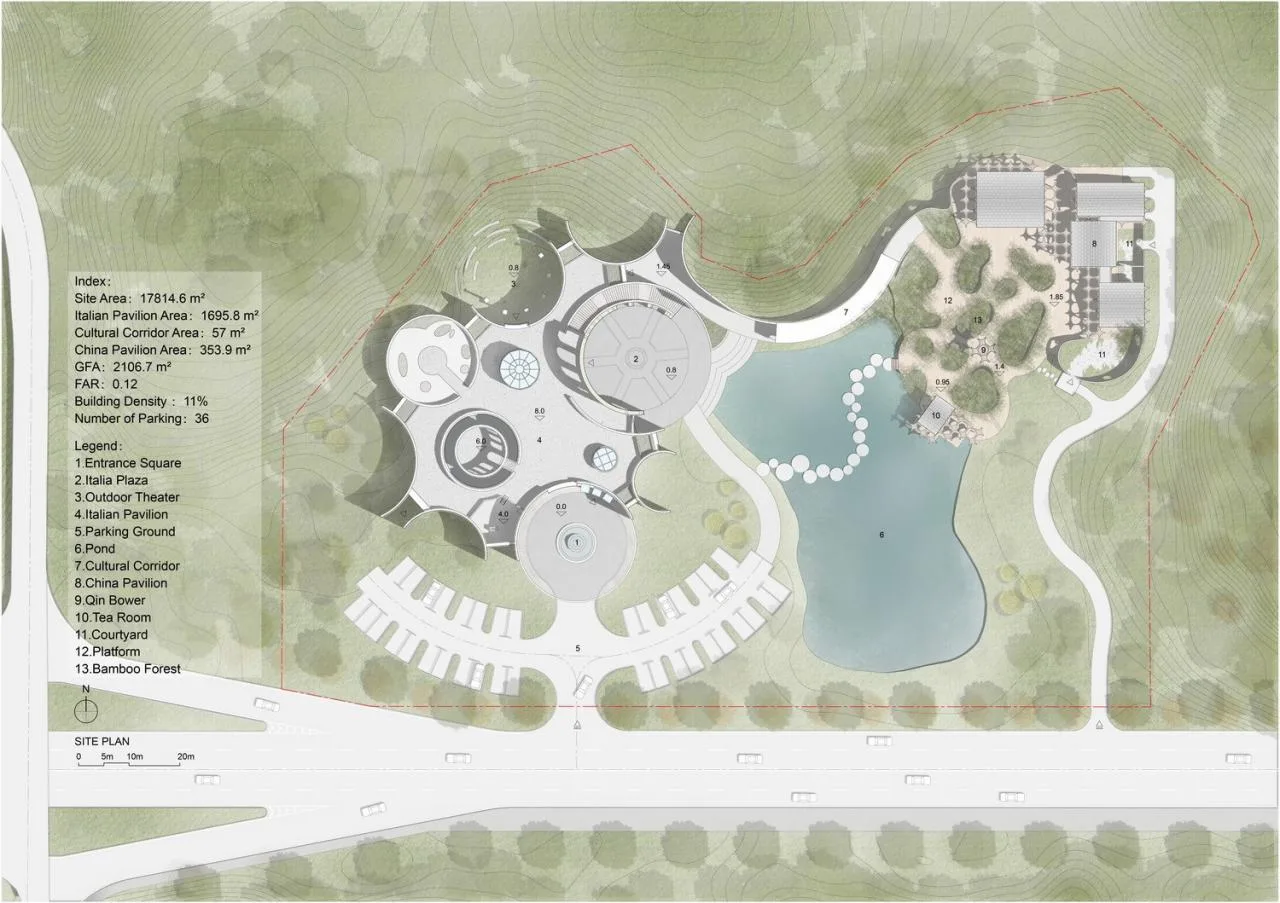 BIM Architecture | China Pavilion of China Italy Cultural and Art Exchange Center/AOE Construction Team