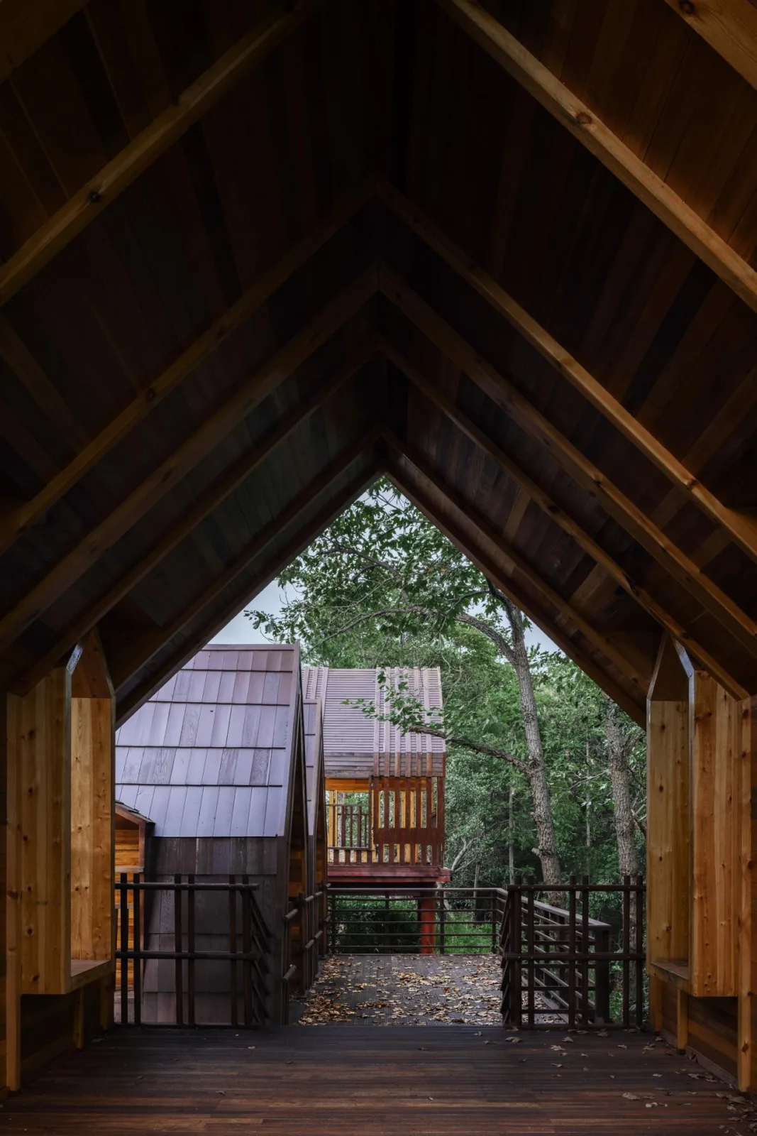 BIM Architecture | Wooden Town: Island, Jungle, Small Wooden House, Jiujiang/Pingjie Design