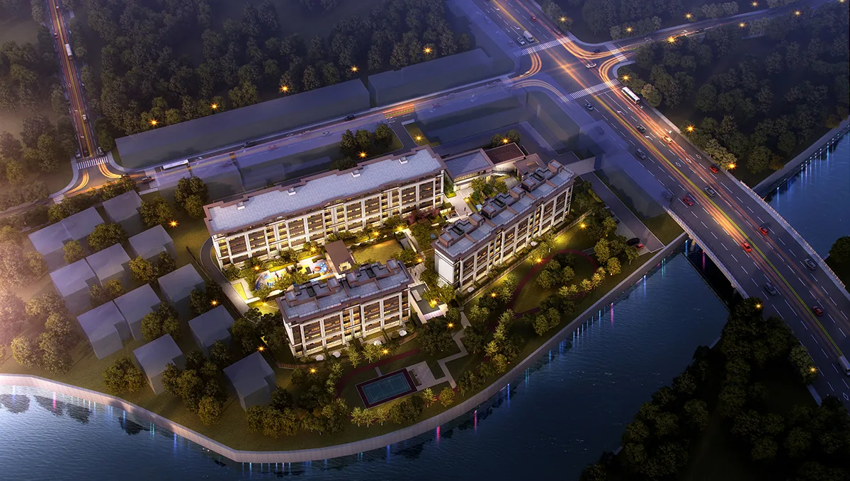 BIM Architecture | Wuxi Donggang Hongdou Canal Mansion, Creating a New Chinese Hardcore Landscape