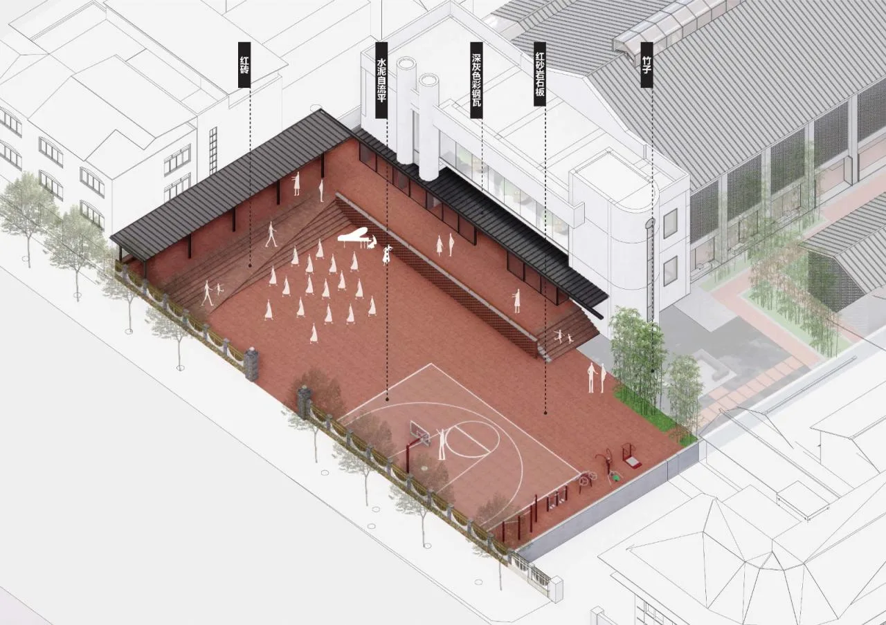 BIM Architecture | Rooted in! Growth! ——Pingle Ancient Town Theater Renovation/Thick Stone Design in Qionglai City