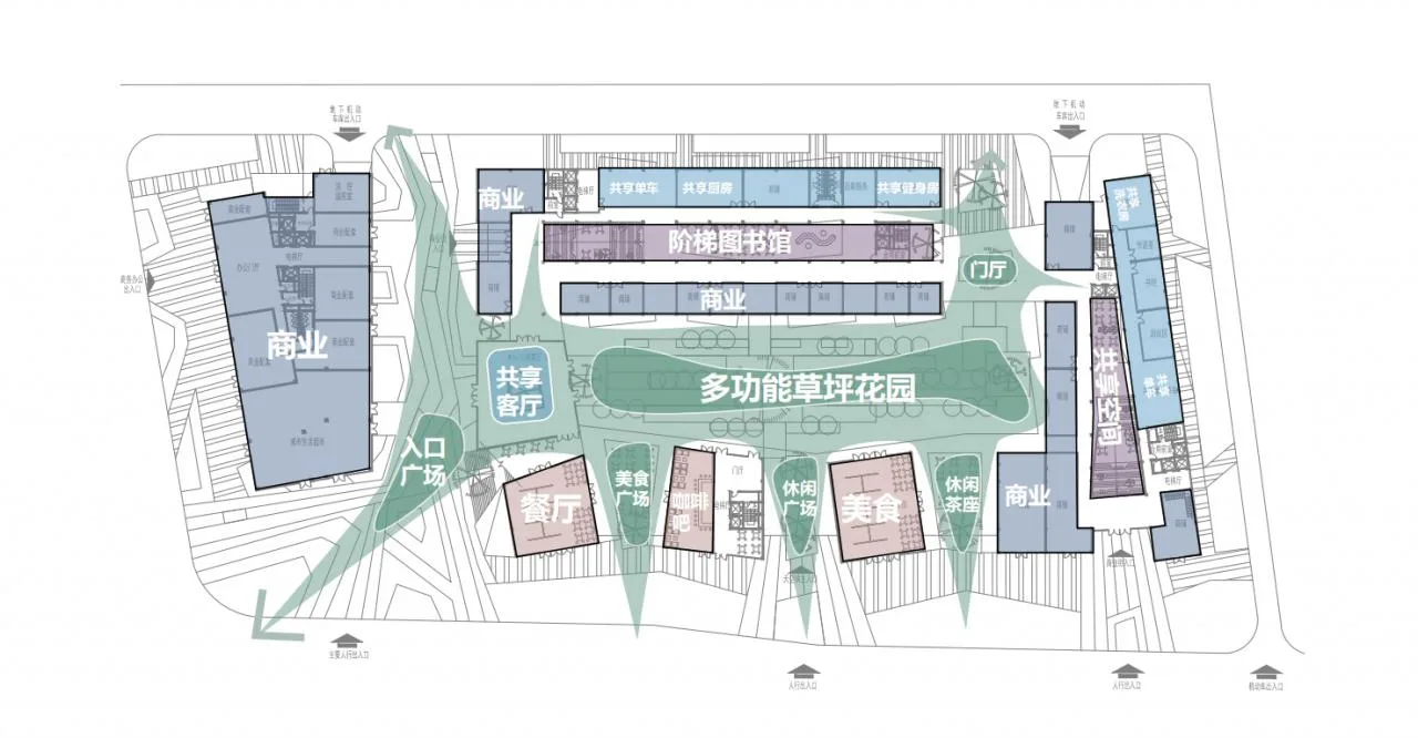 BIM Architecture | Vertical Exploration of Shared Life, Spring Tree Cloud Architecture/Gad