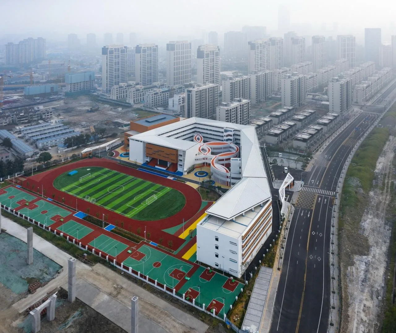 BIM Architecture | Dimension Transfer: Fengxi Elementary School/Mizhang Architecture