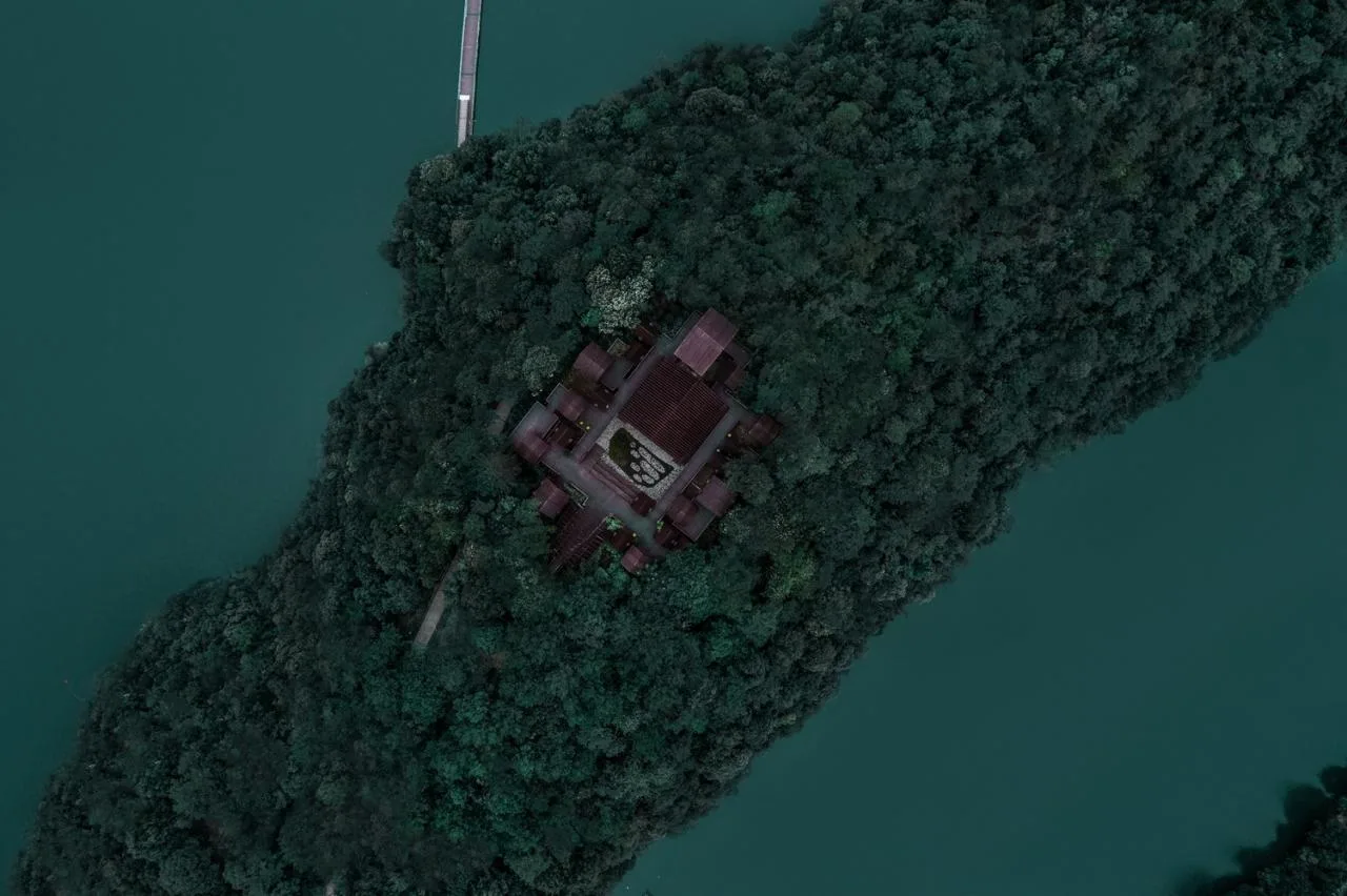 BIM Architecture | Wooden Town: Island, Jungle, Small Wooden House, Jiujiang/Pingjie Design