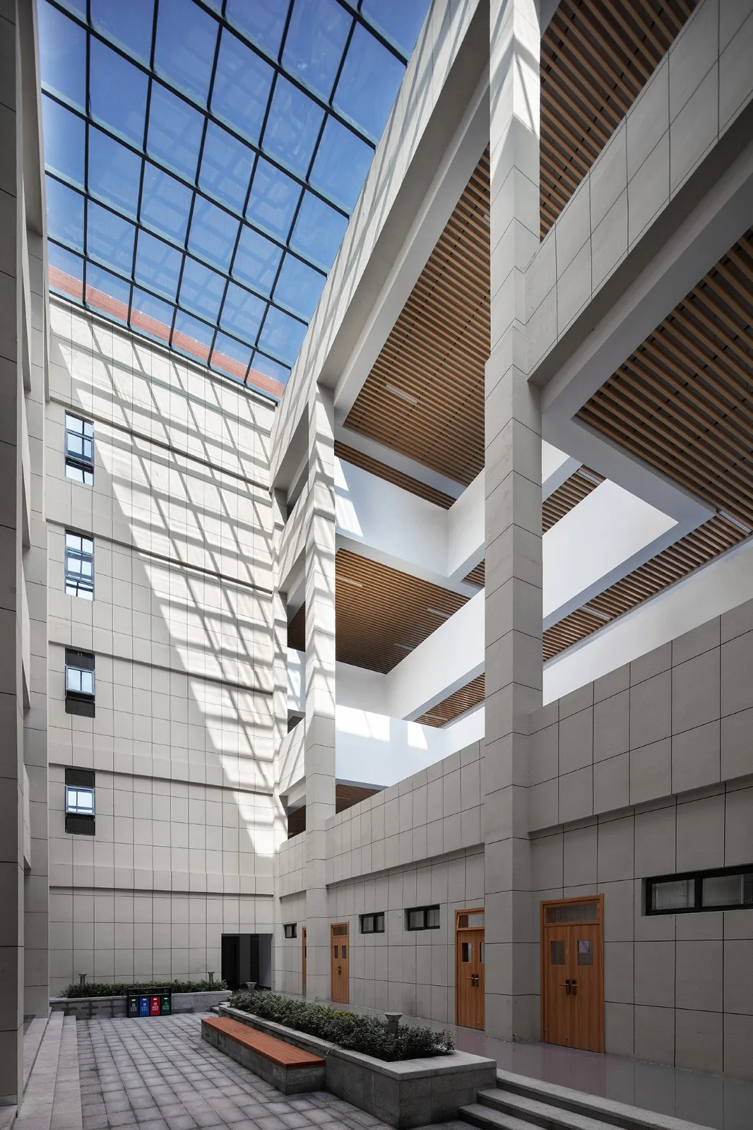 BIM Architecture | 'Harmony' and 'Harmony' Hall, Hall and Court: Architectural Design of Xi'an Aerospace City No.1 Middle School/Architectural Design and Research Institute of Xi'an University of Architecture and Technology