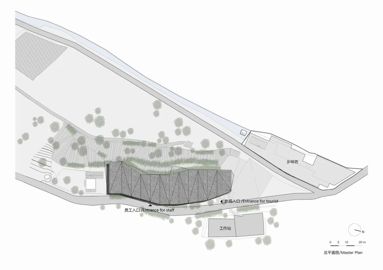 BIM Architecture | Building a Shared Factory/Time Space Building with Peaks on an Abandoned Chicken Shed on a Half Cliff