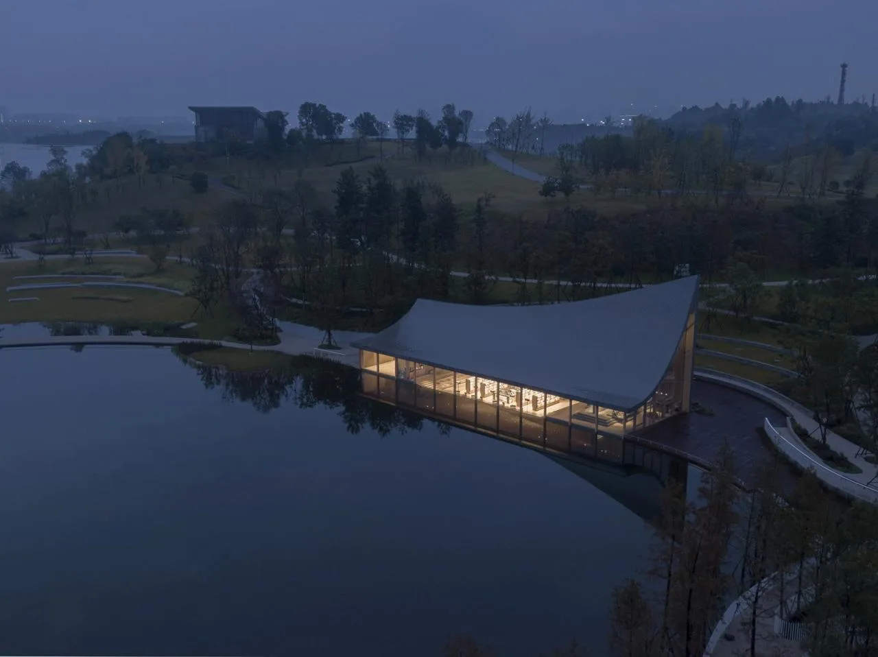 BIM Architecture | Chengdu Xinglong Lake CITIC Bookstore/MUDA Architecture