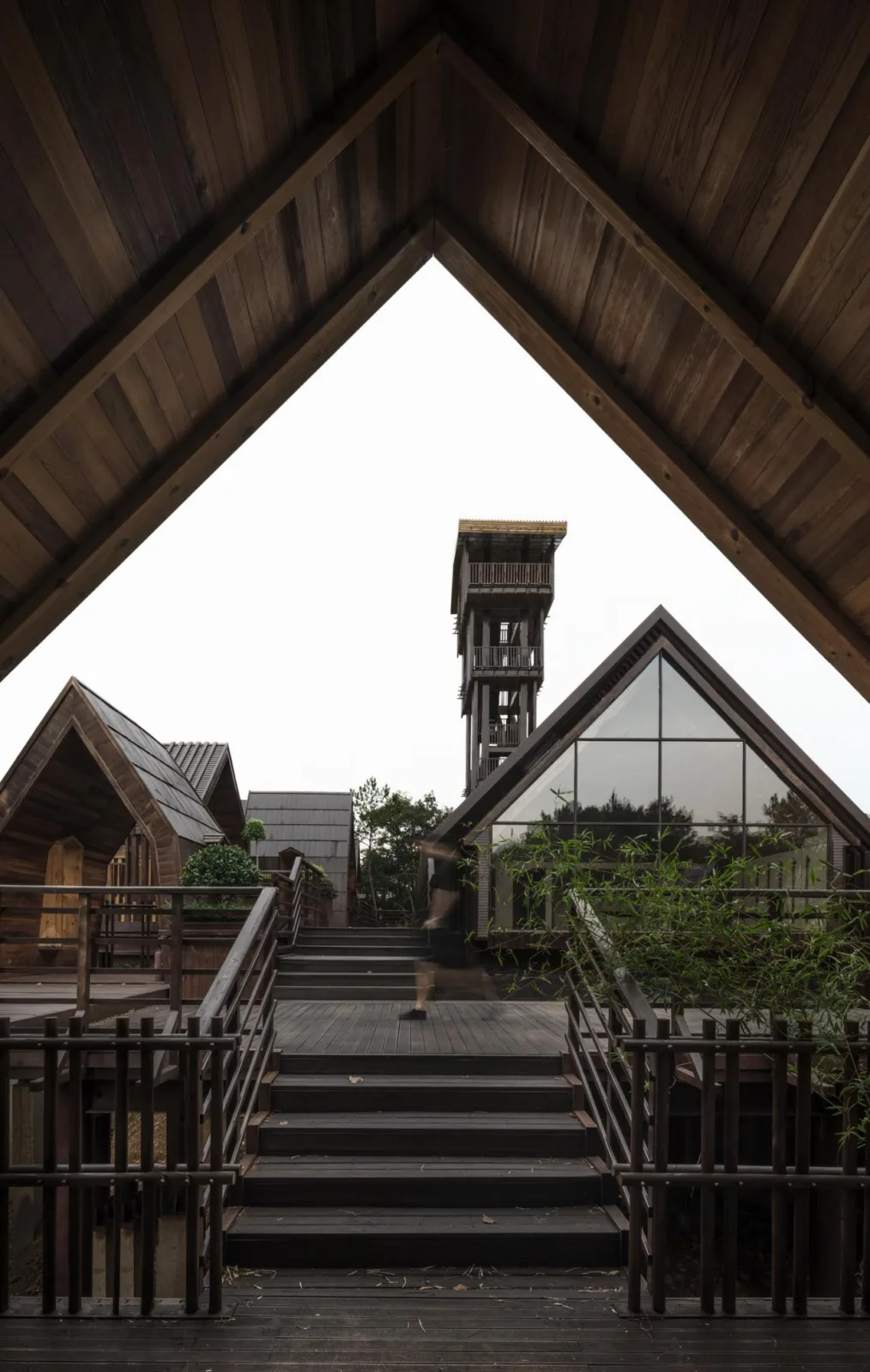 BIM Architecture | Wooden Town: Island, Jungle, Small Wooden House, Jiujiang/Pingjie Design
