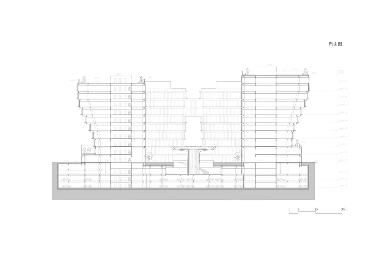 BIM Architecture | Shanghai Junkang Financial Plaza/Architectural Landscape Design