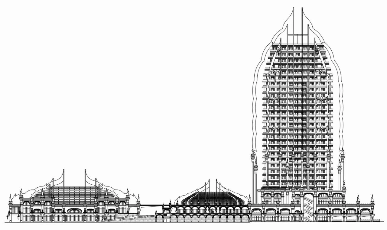 BIM Architecture | 'Flowers in the Rainforest': Xishuangbanna Jinglan International Conference Resort Hotel/Gangya Architecture+Local Practice (Guangzhou)
