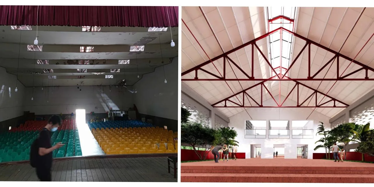 BIM Architecture | Rooted in! Growth! ——Pingle Ancient Town Theater Renovation/Thick Stone Design in Qionglai City