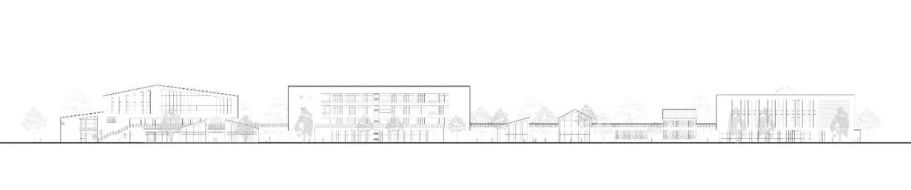 BIM Architecture | Asking Under the Tree, Building Gardens in the Mountains - Yueqing Jingshan Public School/Zhejiang University Architectural Design and Research Institute Co., Ltd