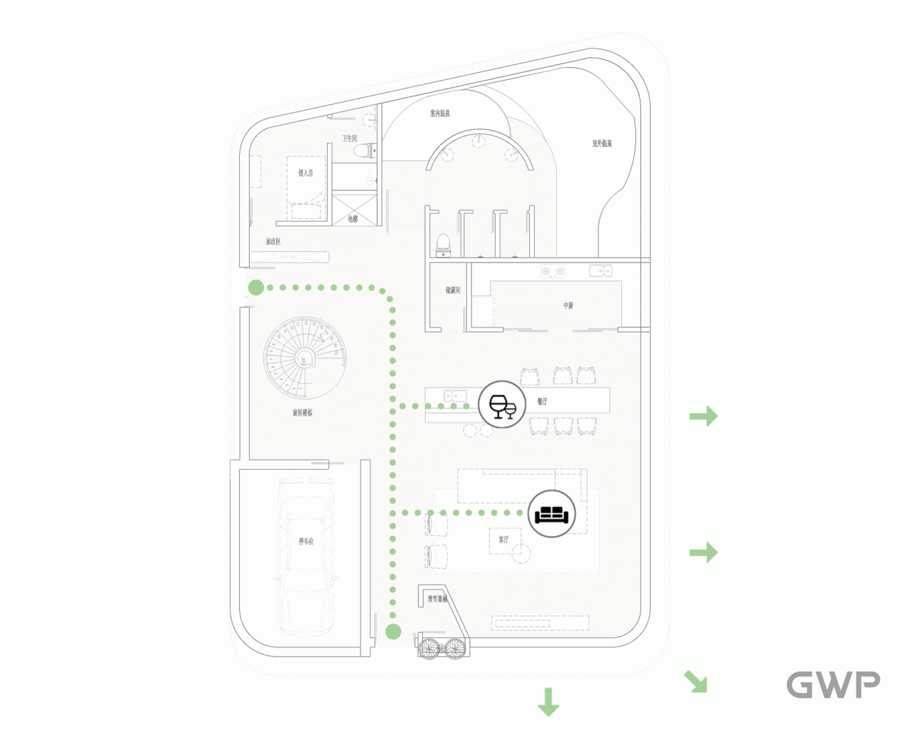 BIM Architecture | Yunzhiwu · Hokkaido Hot Spring Resort Hotel/GWP
