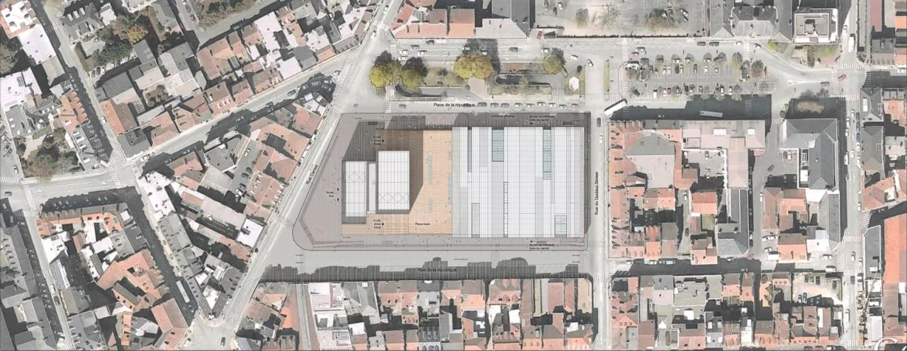 BIM Architecture | Black and White Coverage, Republic of Pau Complex/Ameller Dubois, France