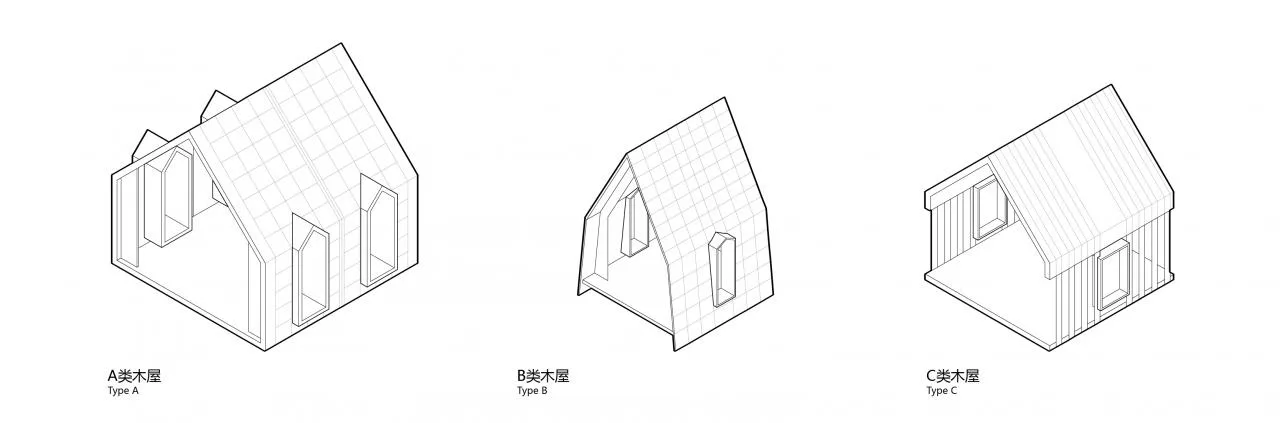 BIM Architecture | Wooden Town: Island, Jungle, Small Wooden House, Jiujiang/Pingjie Design