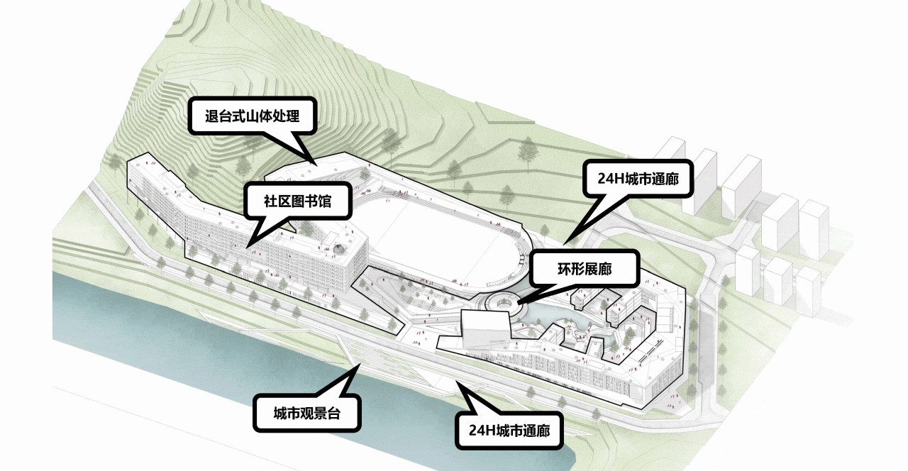 BIM Architecture | "Hidden Garden by the Pond" - Architectural Scheme Design/Landscape Architecture Design for Shenzhen No.28 Senior High School