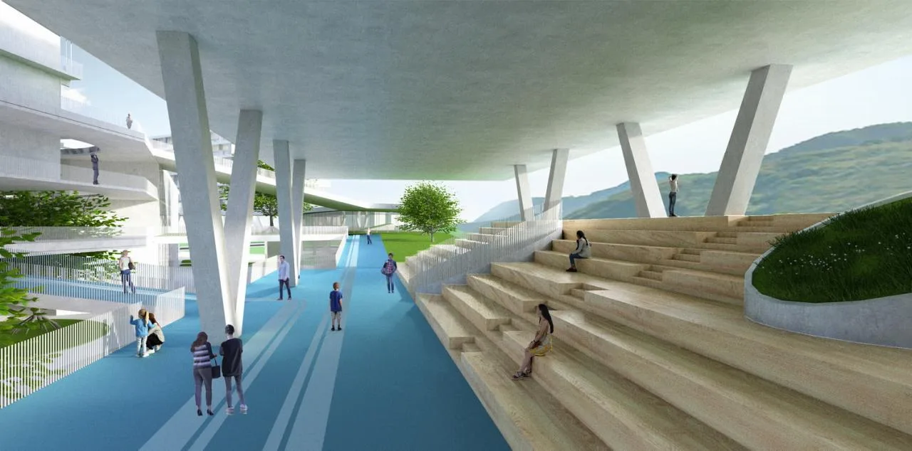 BIM Architecture | Mountain School: Shenzhen No.33 Senior High School (Bid Candidate)/Shanghai Huadu Architectural Planning and Design Co., Ltd