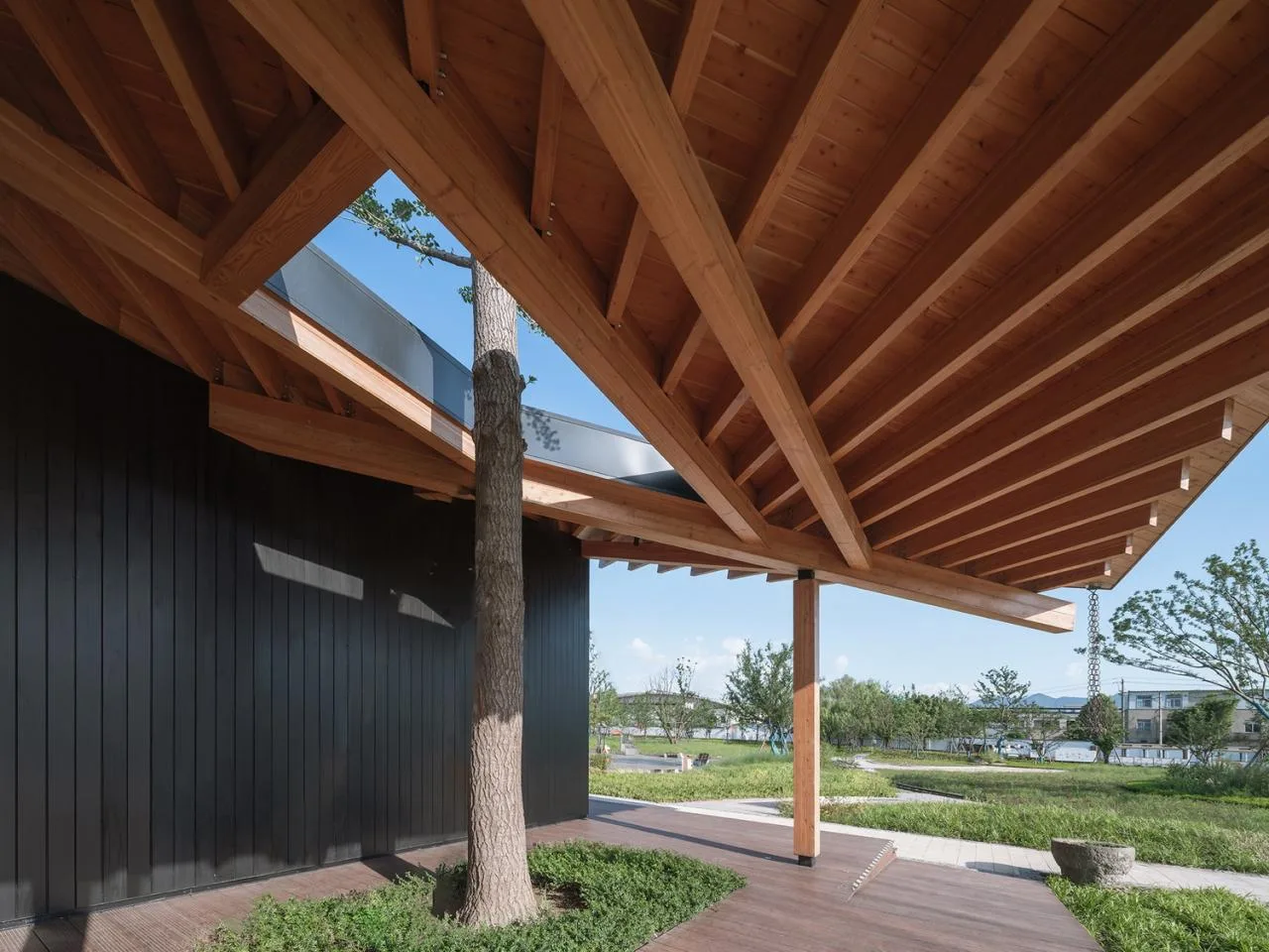 BIM Architecture | Fuyang Yangpi Lake Wetland Reception Center/Jianlin Architectural Design Firm