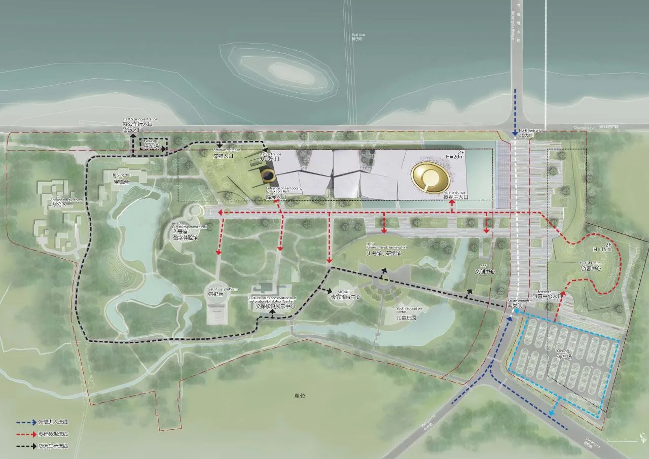 BIM Architecture | Gu Shu Yu Zhang: Scheme Design for the New Building of Sanxingdui Museum/Beijing Institute of Architectural Design and Research Co., Ltd