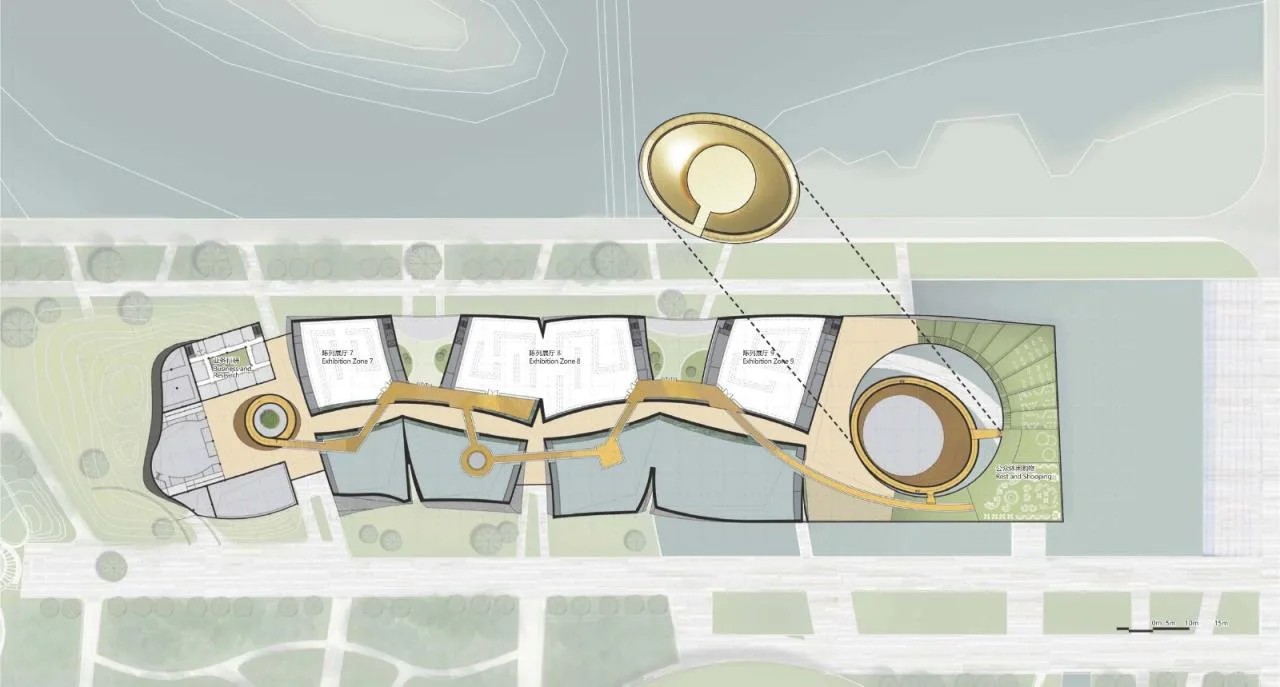 BIM Architecture | Gu Shu Yu Zhang: Scheme Design for the New Building of Sanxingdui Museum/Beijing Institute of Architectural Design and Research Co., Ltd