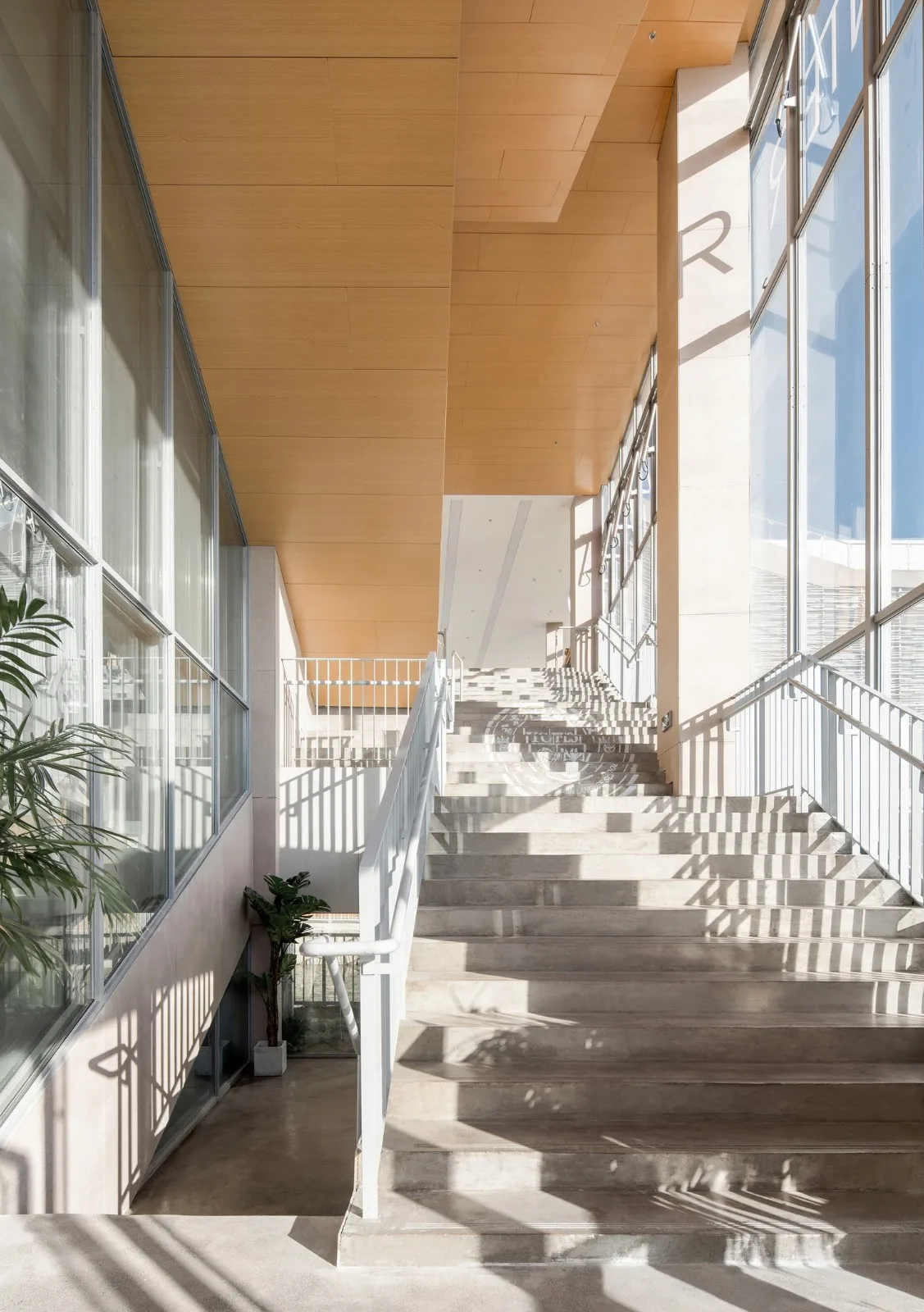 BIM Architecture | Bridge Teaching Building - Yancheng Foreign Language School Innovation Center/General Architecture