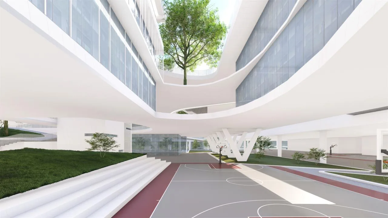 BIM Architecture | Mountain School: Shenzhen No.33 Senior High School (Bid Candidate)/Shanghai Huadu Architectural Planning and Design Co., Ltd