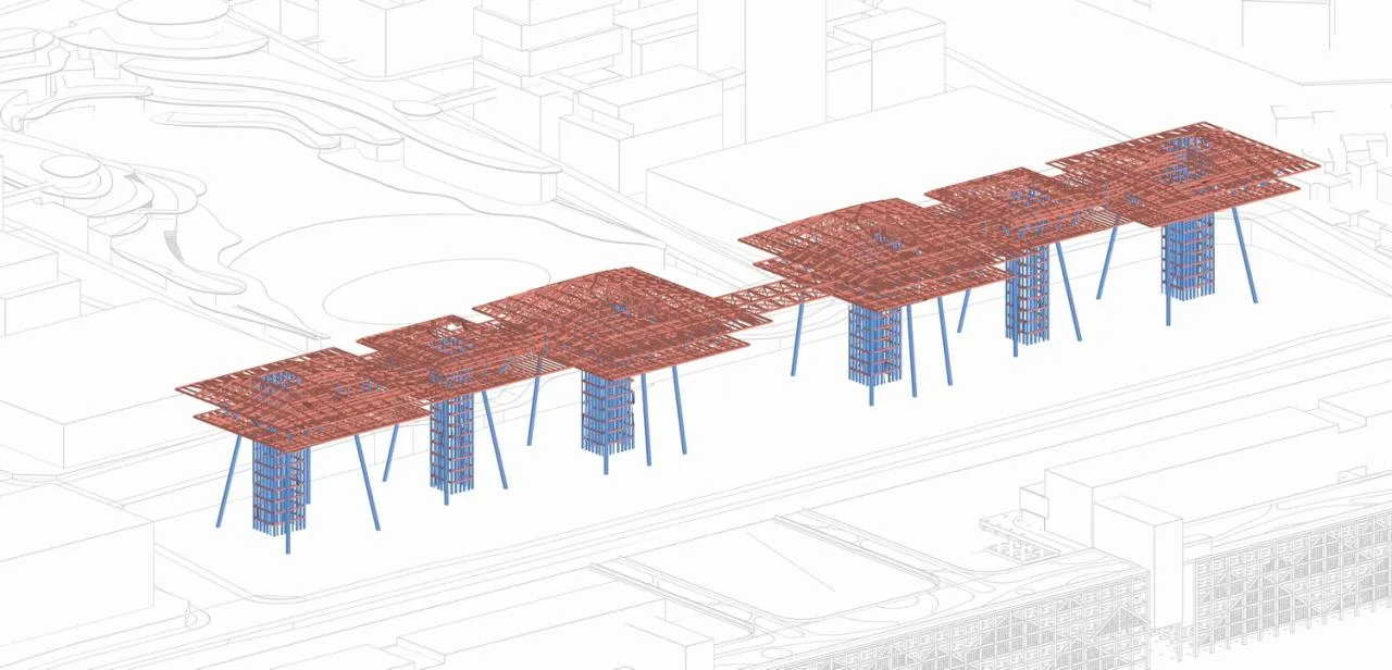 BIM architecture | 'gantry crane' | MAD wins Chongqing Cuntan International Cruise Center competition
