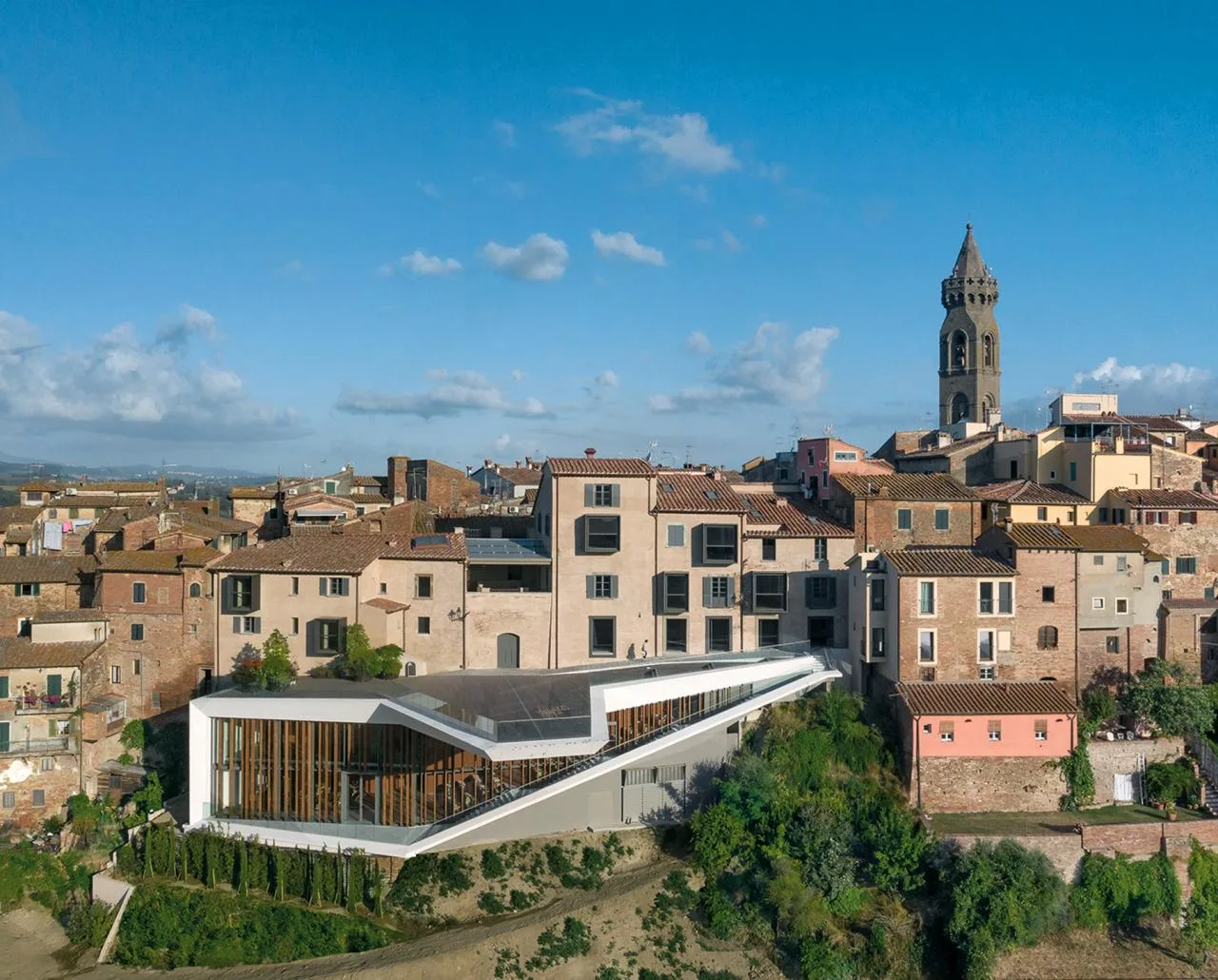 BIM Architecture | Tuscany 'Valley Floating Bridge'/New Works by MC A
