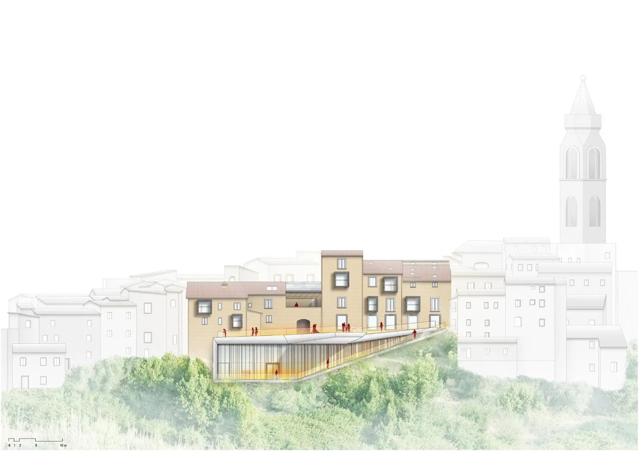 BIM Architecture | Tuscany 'Valley Floating Bridge'/New Works by MC A
