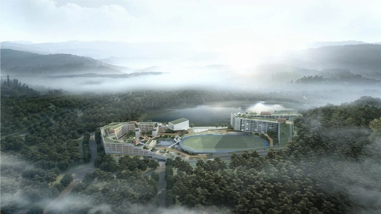 BIM Architecture | "Hidden Garden by the Pond" - Architectural Scheme Design/Landscape Architecture Design for Shenzhen No.28 Senior High School
