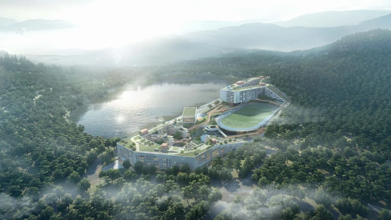 BIM Architecture | "Hidden Garden by the Pond" - Architectural Scheme Design/Landscape Architecture Design for Shenzhen No.28 Senior High School