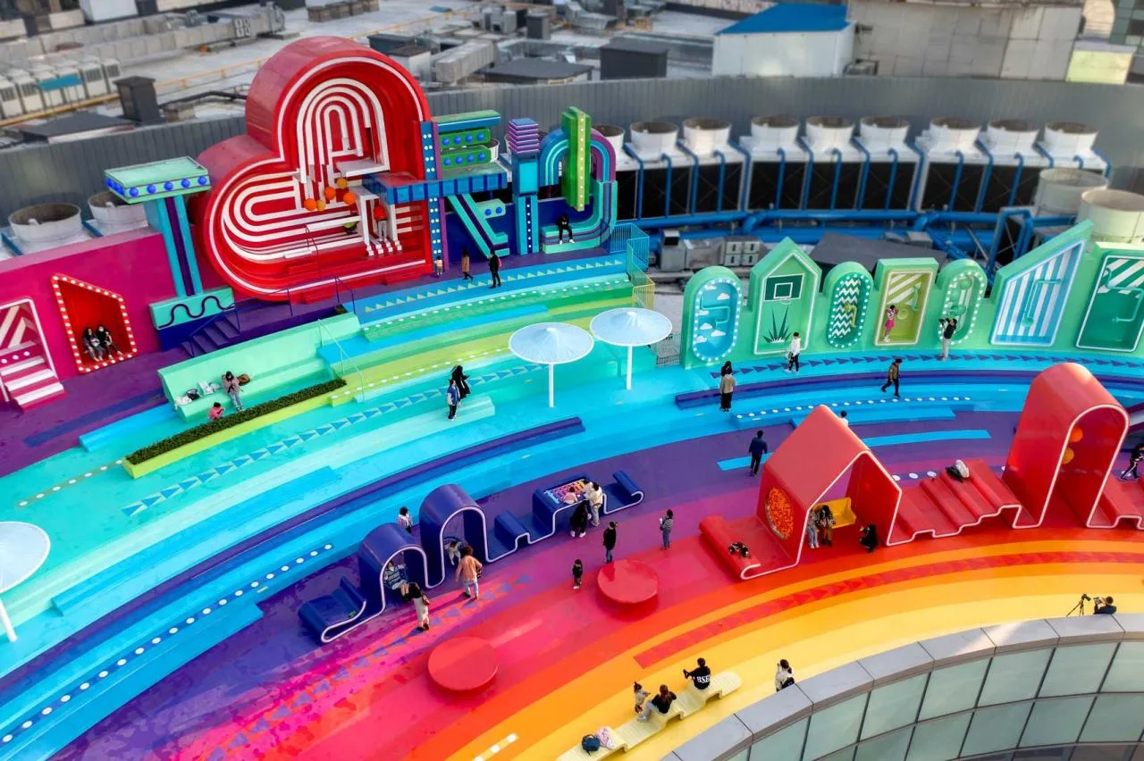 BIM Architecture | Roof Public Space Renovation: Above the Rainbow/Baizhu Architectural Design Consulting (Shanghai) Co., Ltd